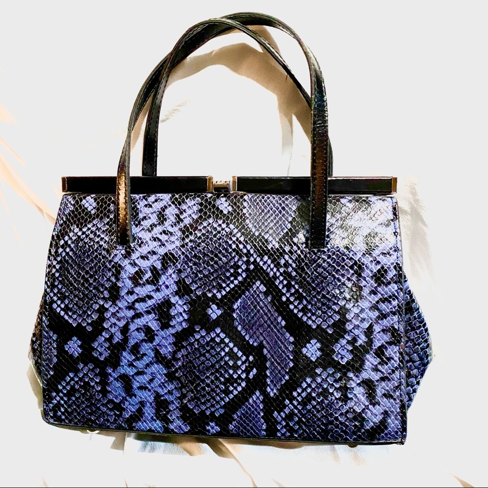 Patricia Nash Python Camellino Frame Bag - image 1